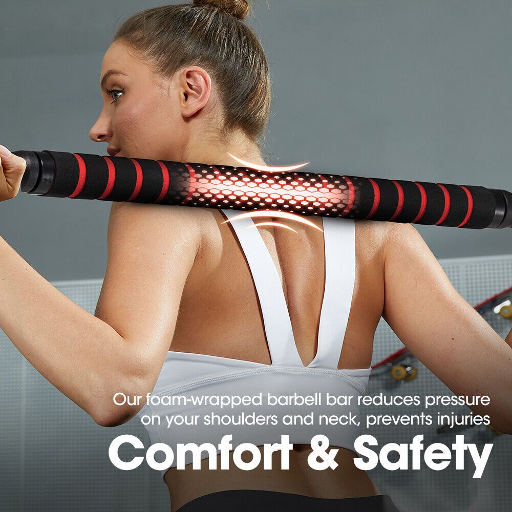 15kg Adjustable Dumbbell & Barbell Set – 4-in-1 Home Gym Weights with Rubber Plates, Non-Slip Grip & Spinlock Collars