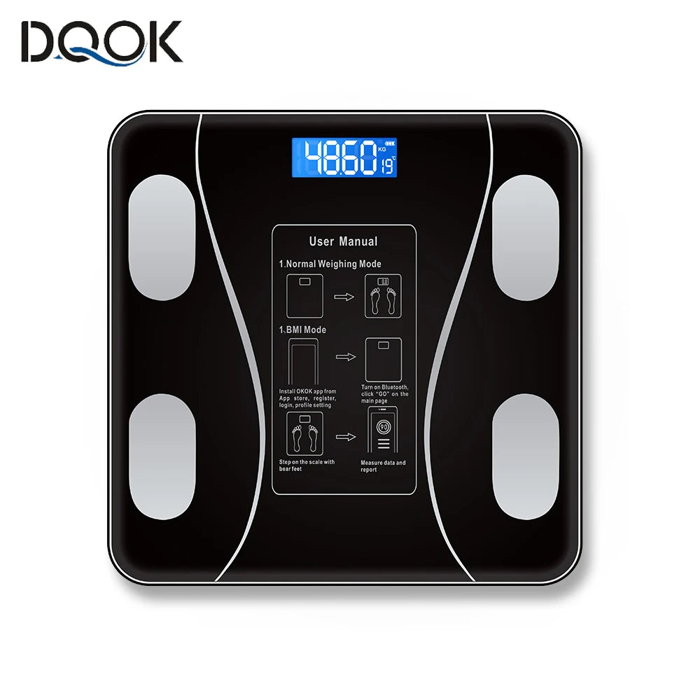 Smart Body Fat Scale Bluetooth Digital Bathroom Scale – Wireless Body Composition Analyzer with App