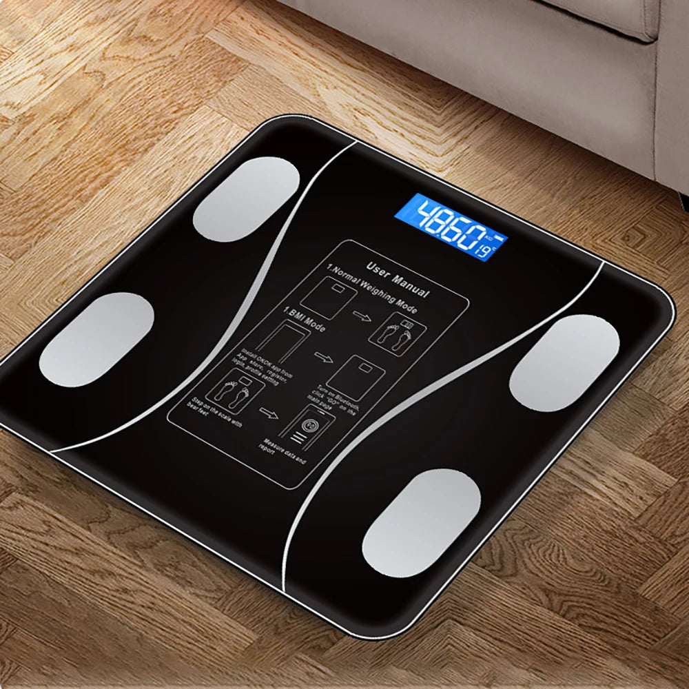 Smart Body Fat Scale Bluetooth Digital Bathroom Scale – Wireless Body Composition Analyzer with App