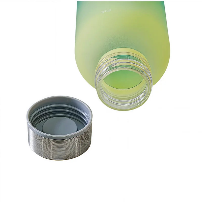 550ml Motivational Water Bottle with Time Marker – Leakproof BPA-Free Frosted Plastic Sports Bottle for Fitness, Gym, Travel & Daily Hydration