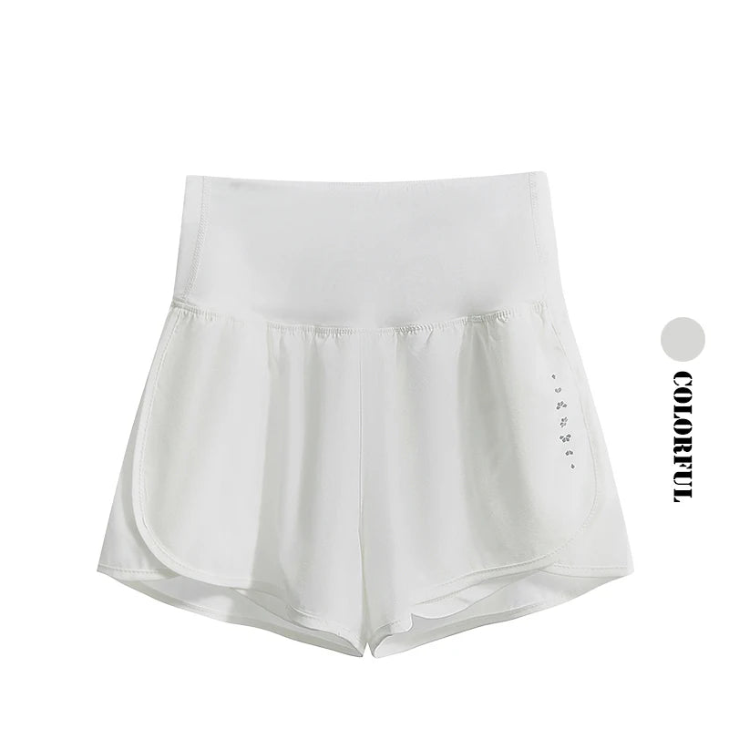 Women’s 2-Piece Yoga Set – Breathable Summer Sports Outfit with Short Sleeve Top & Running Shorts, Quick-Dry Fitness & Training Set