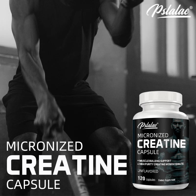 Micronized Creatine Monohydrate Capsules 5000mg – Muscle Strength, Power & Performance Support | Keto-Friendly, Non-GMO