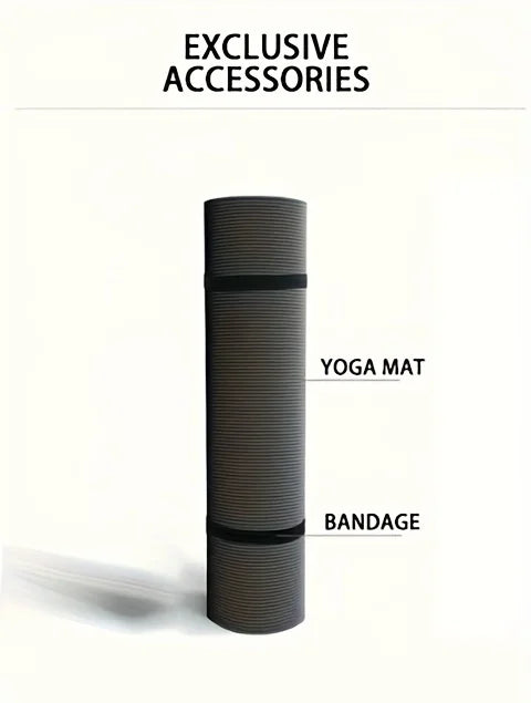 Premium 15/20mm Thick NBR Yoga Mat – Extra Wide 200×80cm | Non-Slip, Moisture-Proof, Durable Fitness & Outdoor Exercise Mat
