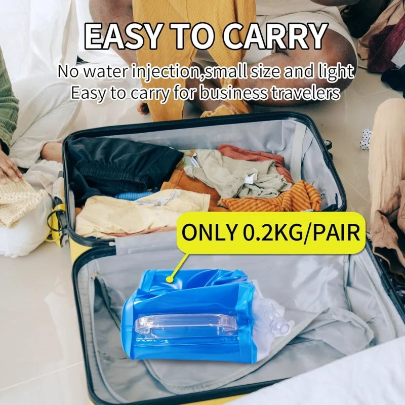 Adjustable Water-Filled Dumbbells – Portable Travel Weights (1–2.5kg Pair) | PVC Water Weight Bags for Strength Training, Home Fitness & Full-Body Workouts