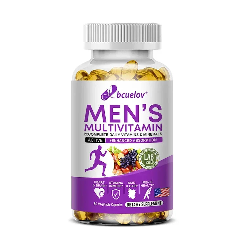 Men’s Daily Multivitamin – 22 Essential Vitamins & Minerals for Energy, Immunity, Digestion & Overall Health