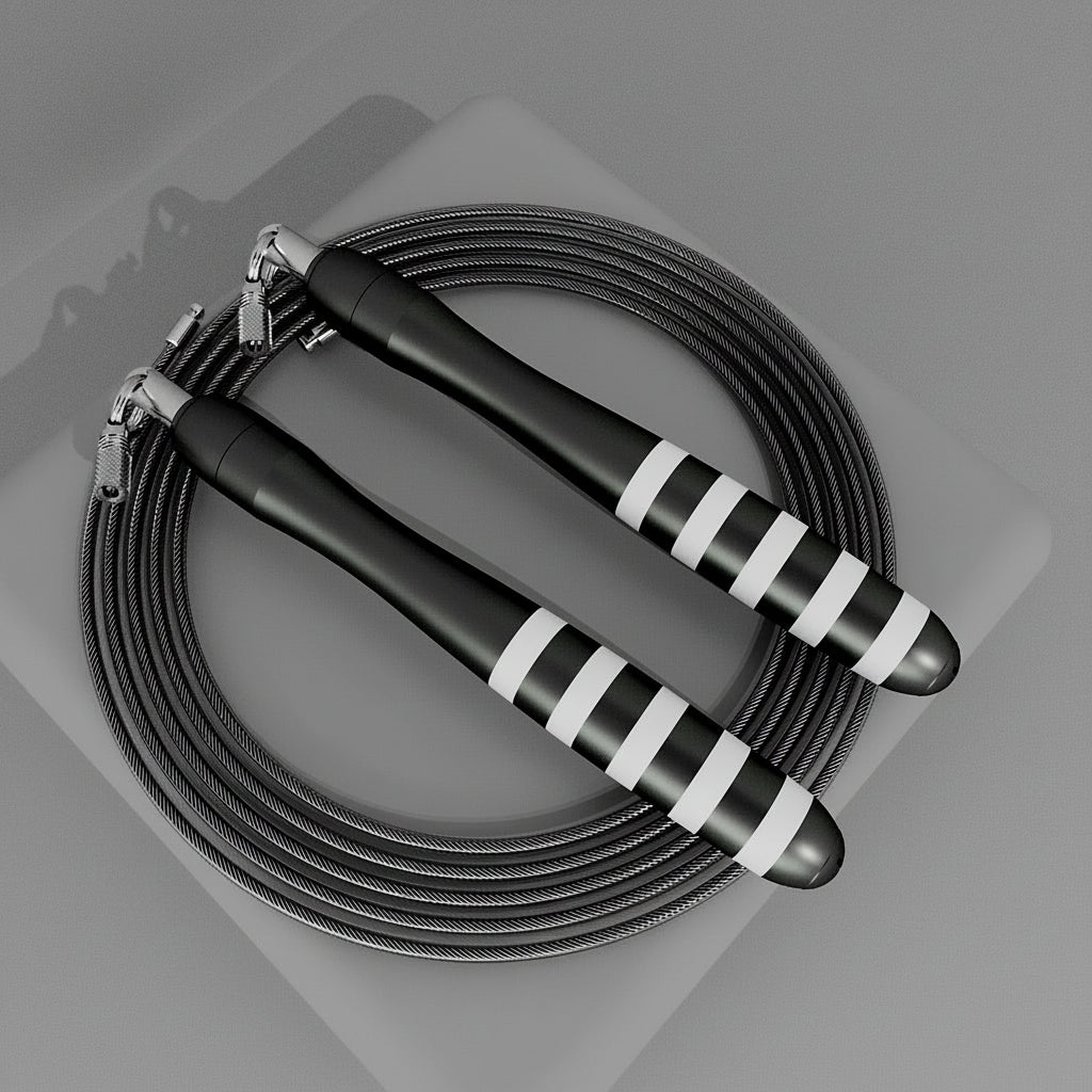 CrossFit Speed Jump Rope – Adjustable Weighted Steel Wire, Double Bearing, Durable Home Gym Fitness Tool