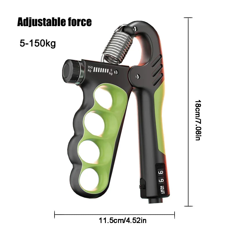 5–150kg Adjustable Hand Grip Strengthener – Grip Trainer for Rehabilitation, Muscle Enhancement & Strength Workouts