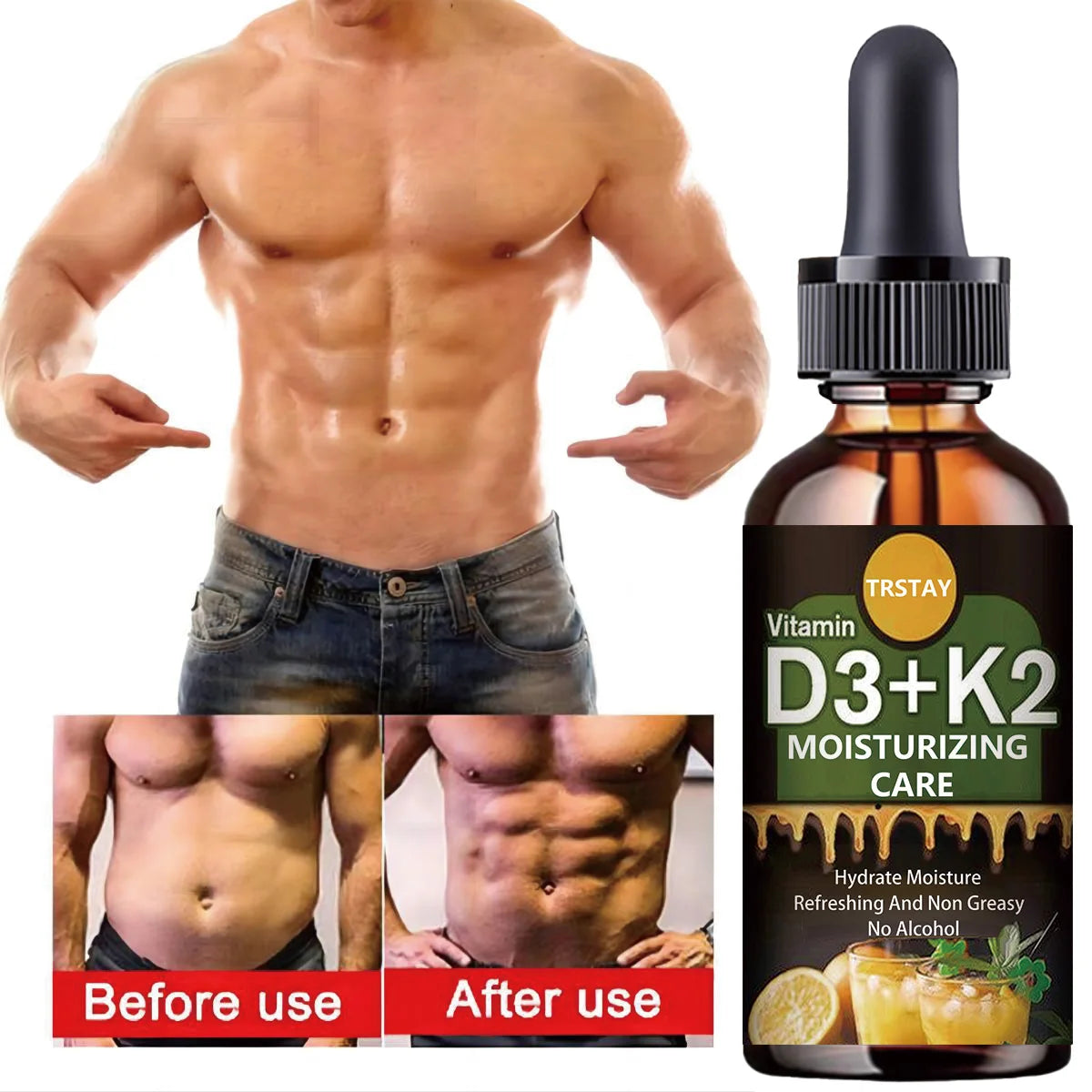 Vitamin C + D3 + K2 Supplement – Supports Muscle, Bone & Immune Health, Boosts Circulation