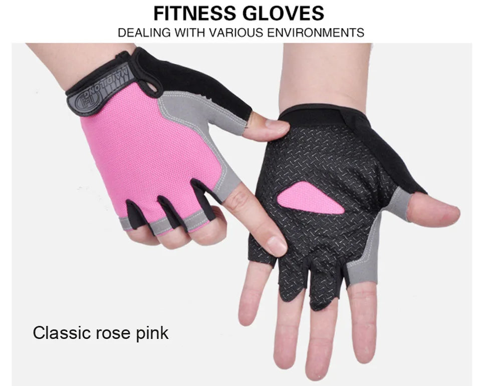 Half-Finger Fitness Gloves – Shock-Absorbing, Anti-Slip Cycling, Climbing & Outdoor Sports Gloves for Men & Women