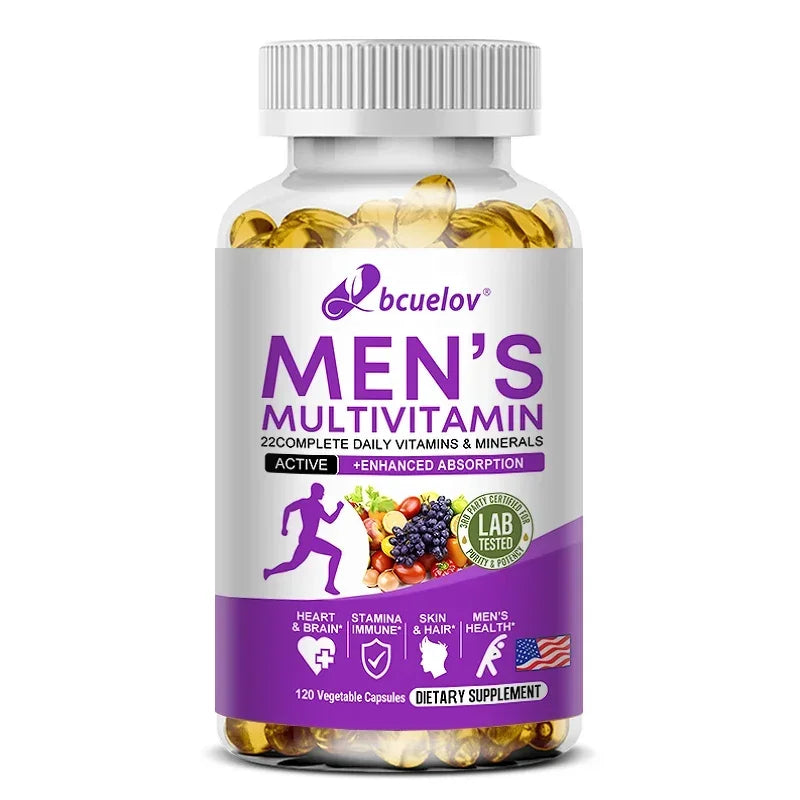 Men’s Daily Multivitamin – 22 Essential Vitamins & Minerals for Energy, Immunity, Digestion & Overall Health