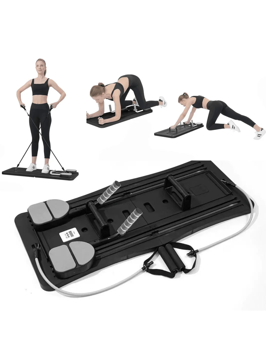 Foldable Pilates Board Ab Trainer – Multi-Functional Core Workout Equipment for Home & Gym | Portable Abdominal Trainer