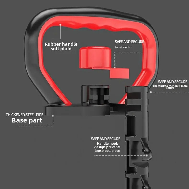 Adjustable Weight Dumbbell Handle & Kettlebell Base – Eco‑Friendly Home Gym Push‑Up & Strength Training Tool