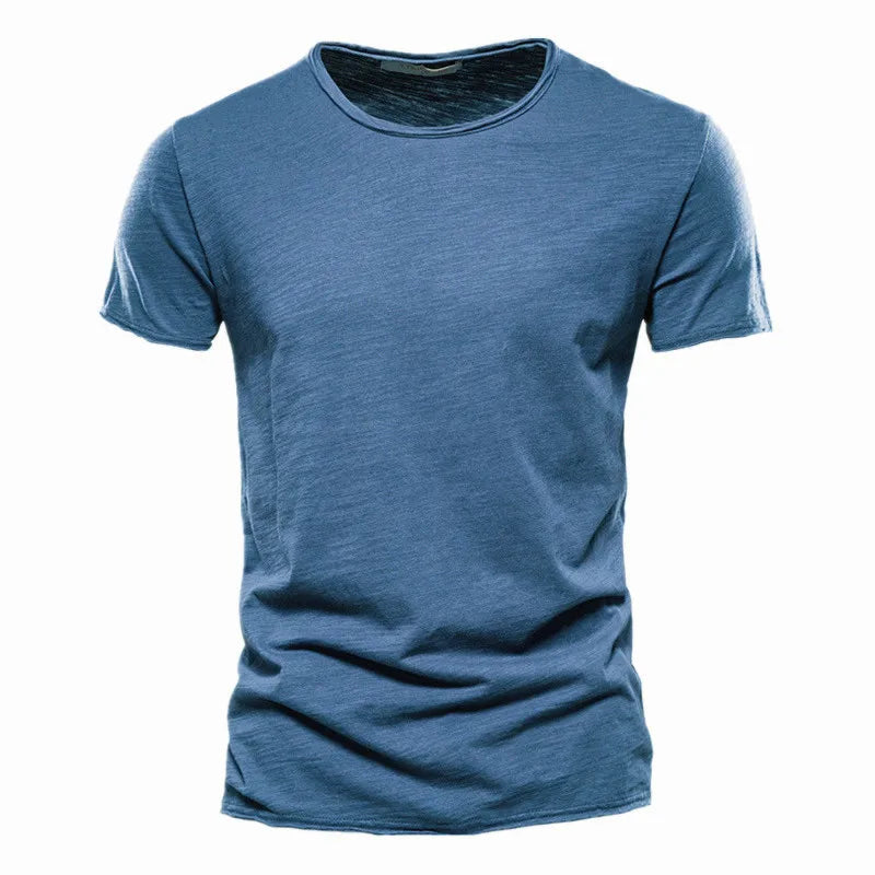 Men’s 100% Cotton Slim Fit T-Shirt – Breathable Lightweight Short Sleeve Gym & Casual Tee for Training, Fitness & Everyday Wear