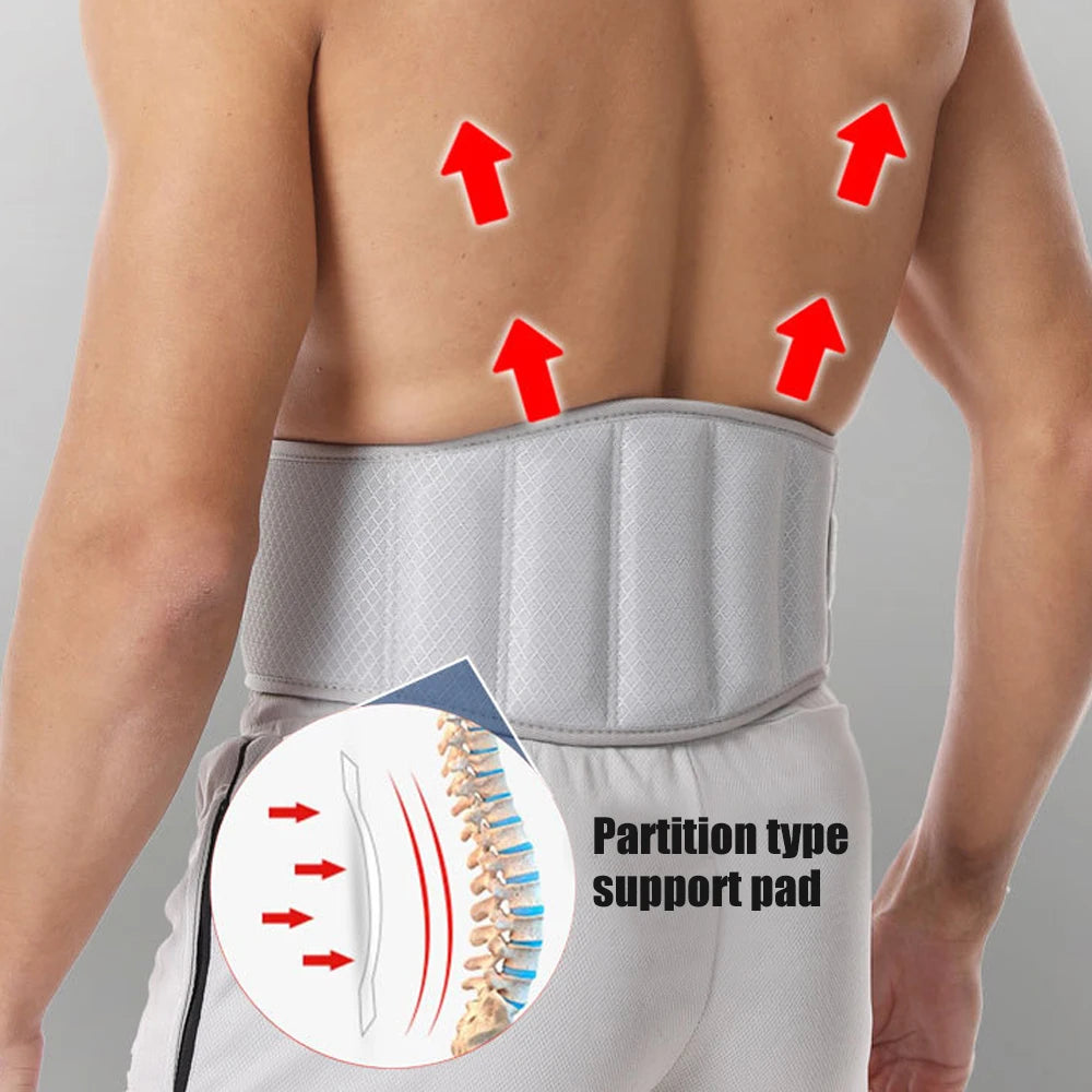 Adjustable Weightlifting Belt for Squats & Deadlifts – Lumbar Back Support Waist Belt for Men & Women Gym Training