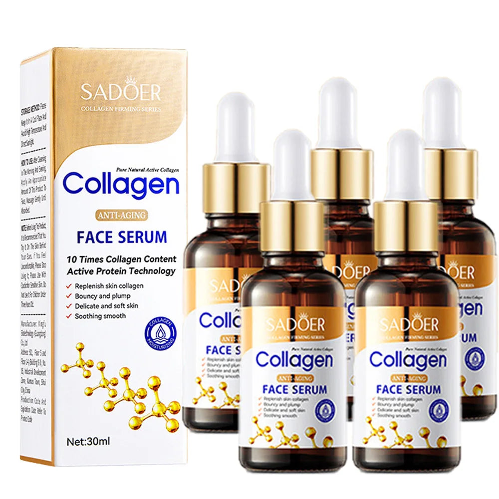 Collagen Face Serum skincare Facial Essence Liquid Anti-aging Moisturizing Nourishing Facial Serum Skin Care 1/3/5pcs