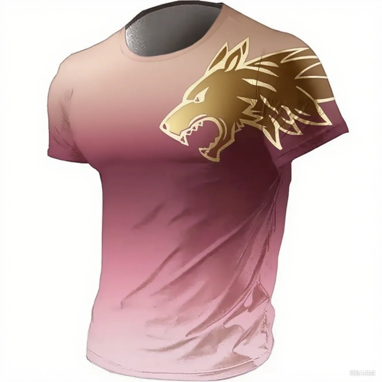 Men’s Quick-Dry Fitness T-Shirt – 3D Wolf Graphic Gym & Training Tee | Breathable Summer Sportswear
