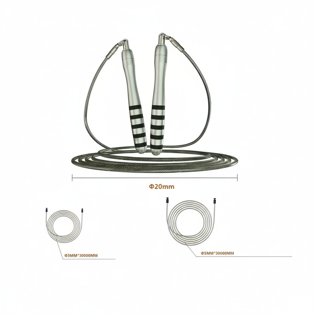 CrossFit Speed Jump Rope – Adjustable Weighted Steel Wire, Double Bearing, Durable Home Gym Fitness Tool