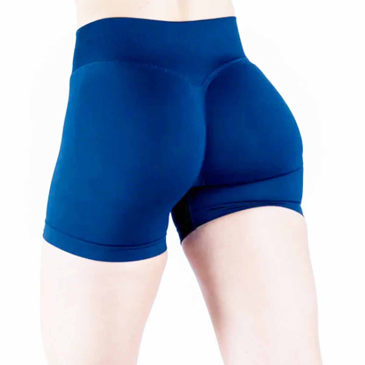 Seamless Scrunch Bum Yoga Shorts for Women – Low Waist Push-Up Gym Biker Shorts, Sweat-Wicking Stretch Fitness Shorts (4.5”)