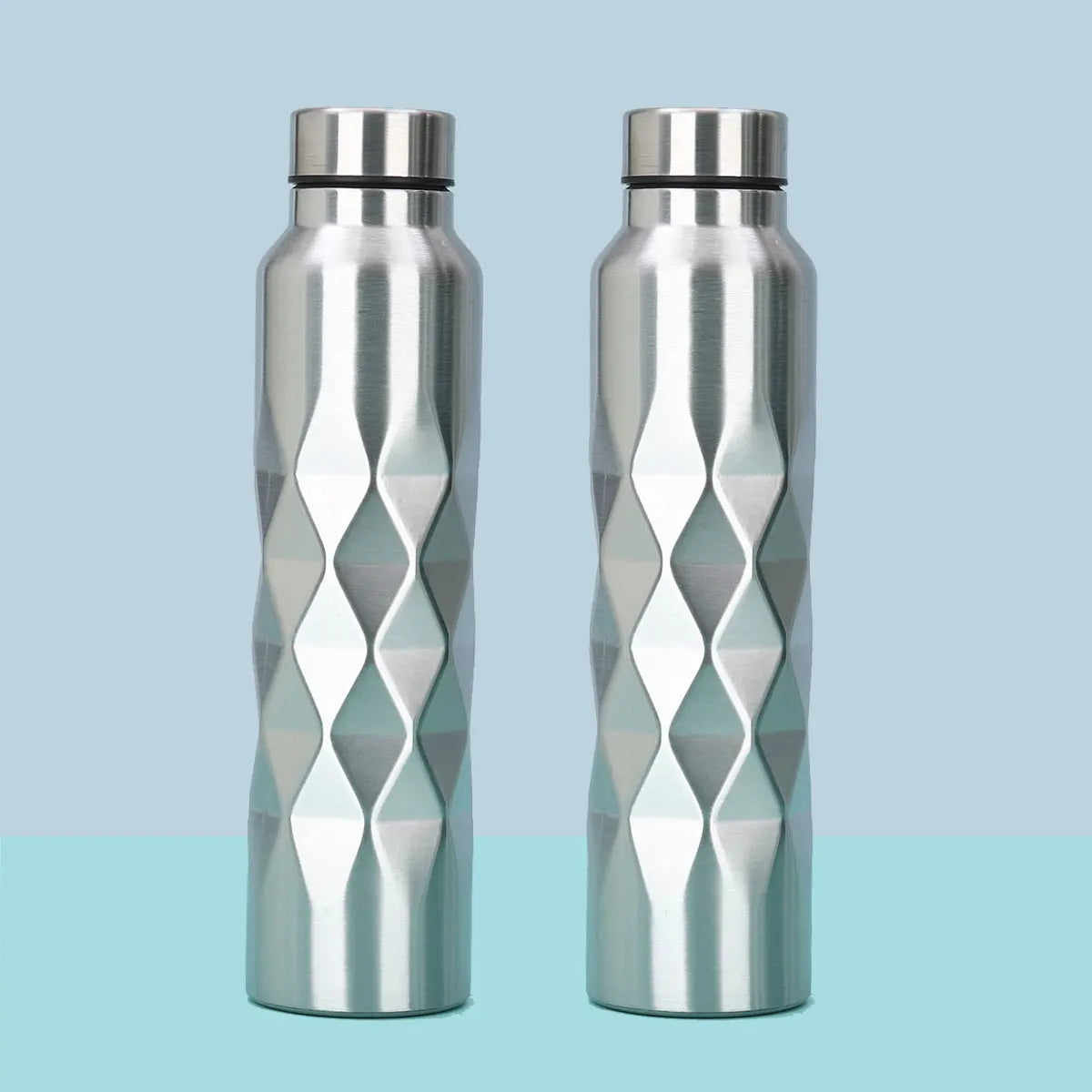 1000ml Stainless Steel Sports Water Bottle – Rugged Single-Layer Metal Flask for Gym, Camping & Outdoor Activities (1/2/3 Pcs)