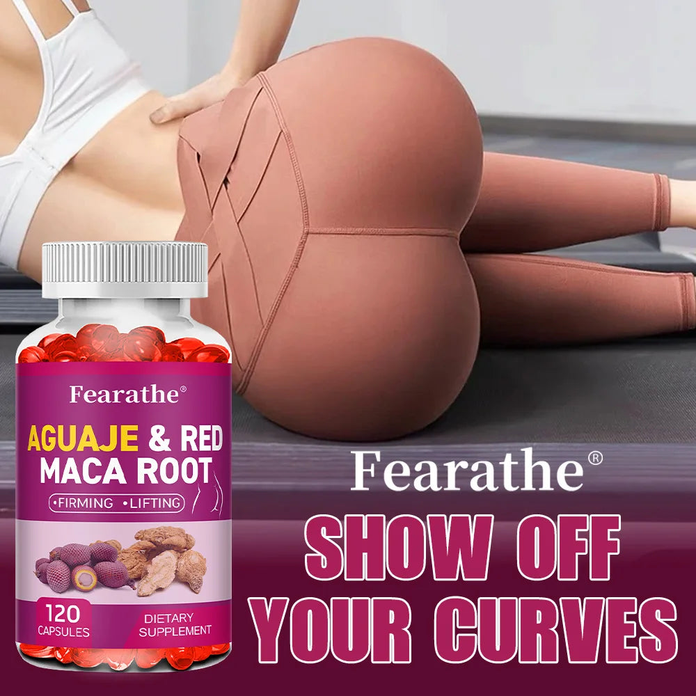 Organic Aguaje with Red Maca Root – Natural Buttocks Firming & Immune Support Supplement (Capsules)
