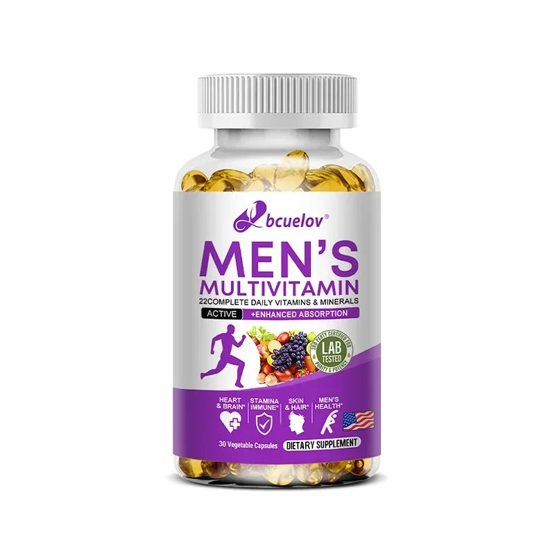 Men’s Daily Multivitamin – 22 Essential Vitamins & Minerals for Energy, Immunity, Digestion & Overall Health
