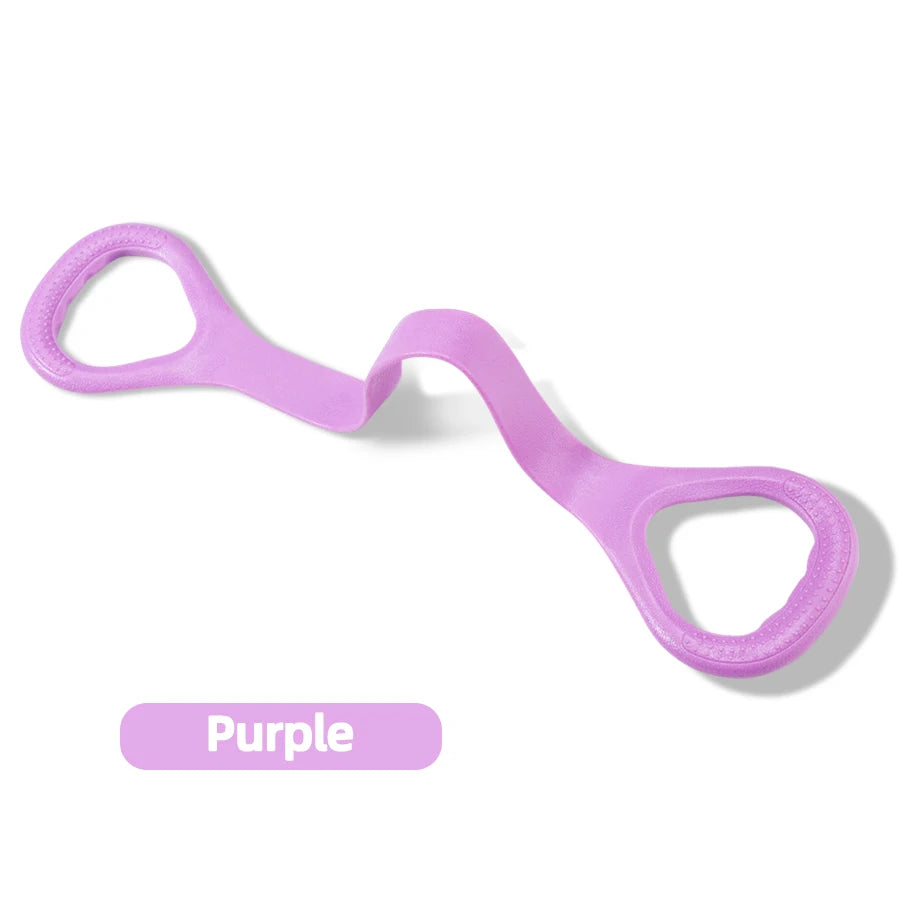 8-Shaped Fitness Resistance Bands – Elastic Exercise Bands for Arms, Back, Shoulders, Yoga, Pilates & Strength Training