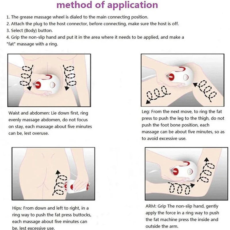 3D Electric Infrared Body Massager – Handheld Slimming Roller for Cellulite Reduction, Abdominal Toning & Full-Body Muscle Relaxation