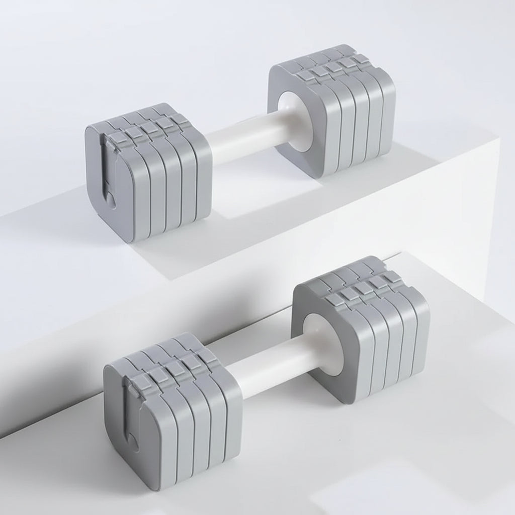 10kg Adjustable Dumbbell Set – Quick-Assembly Home Fitness Weights for Women | Arm Strength Trainer, Body Shaping & Toning Workout Equipment