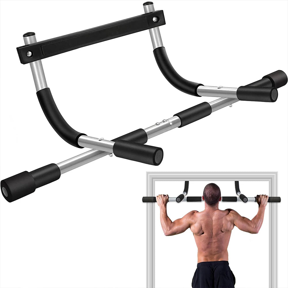 Doorway Pull Up Bar – Portable Multi-Function Upper Body Trainer for Home Strength Workouts (No-Drill, Heavy-Duty Steel)