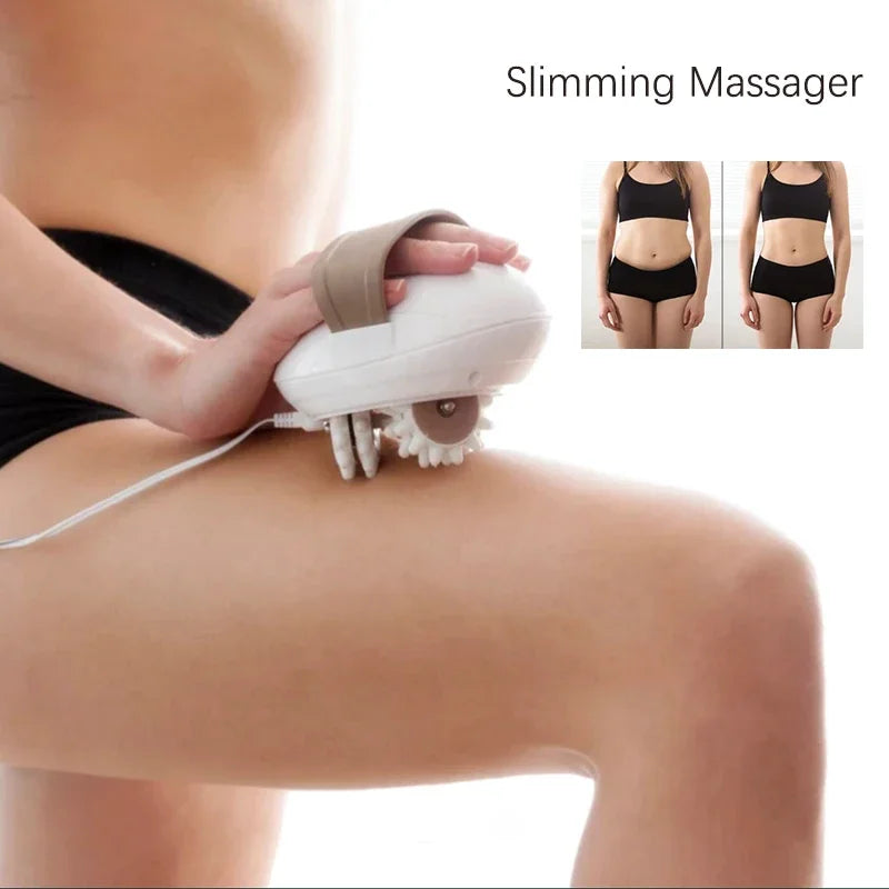 3D Electric Body Slimming Massager Roller – Anti-Cellulite Fat Burning Massage Machine for Muscle Relief & Body Contouring