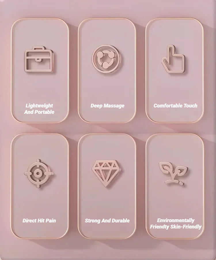 4-Ball Muscle Massage Roller Stick – Deep Tissue Fascia Release for Calves, Thighs, Arms & Forearms | Yoga, Fitness & Recovery Tool