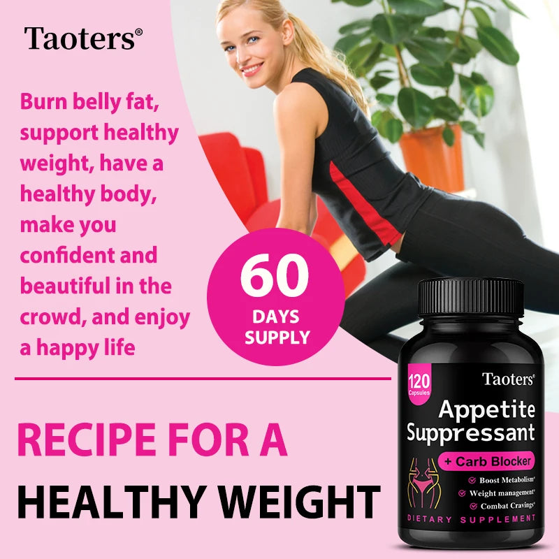 Glucomannan + Chromium Picolinate Capsules – Appetite Control, Gut Health Support & Metabolism Booster for Weight Management