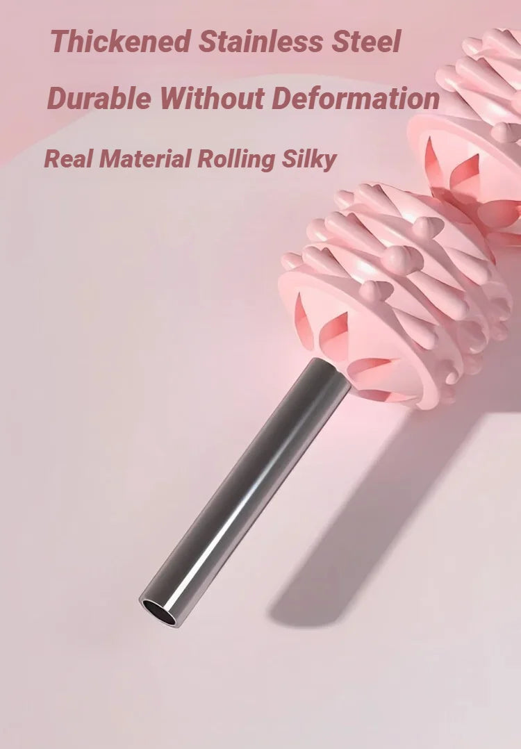 4-Ball Muscle Massage Roller Stick – Deep Tissue Fascia Release for Calves, Thighs, Arms & Forearms | Yoga, Fitness & Recovery Tool