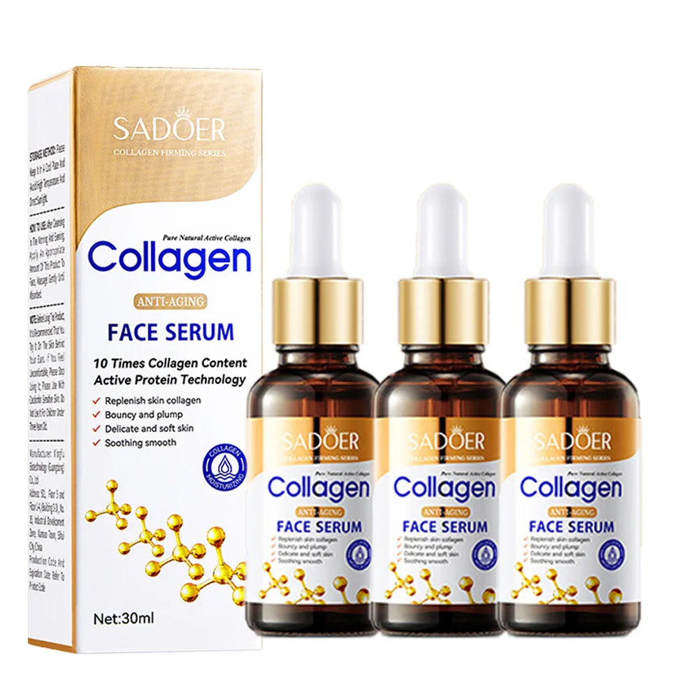 Collagen Face Serum skincare Facial Essence Liquid Anti-aging Moisturizing Nourishing Facial Serum Skin Care 1/3/5pcs