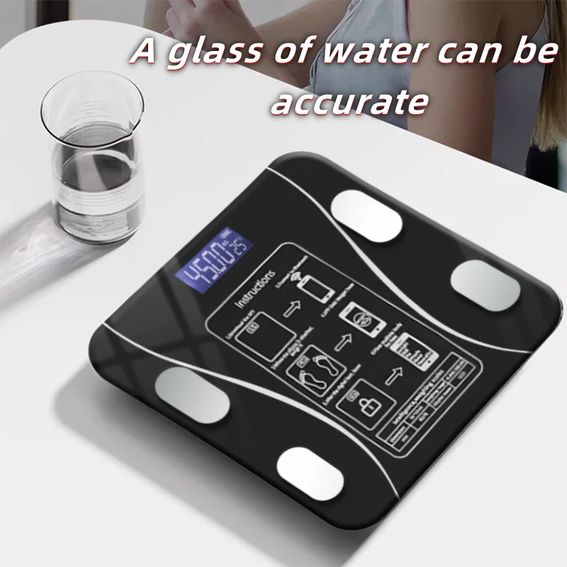 Smart Body Fat Scale with Bluetooth App – Rechargeable Digital Weight Scale for BMI, Muscle & Body Composition Tracking