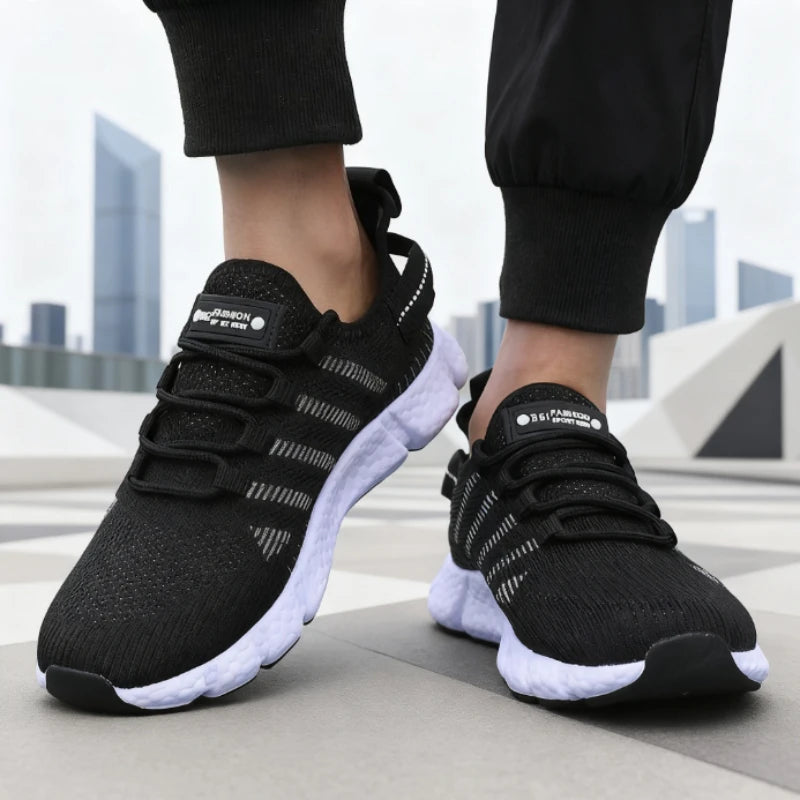 Running Shoes for Men Lightweight Soft Soled Mesh Breathable Lace Up Casual Shoes Outdoor Exercise Tenis Masculino Sneakers Men
