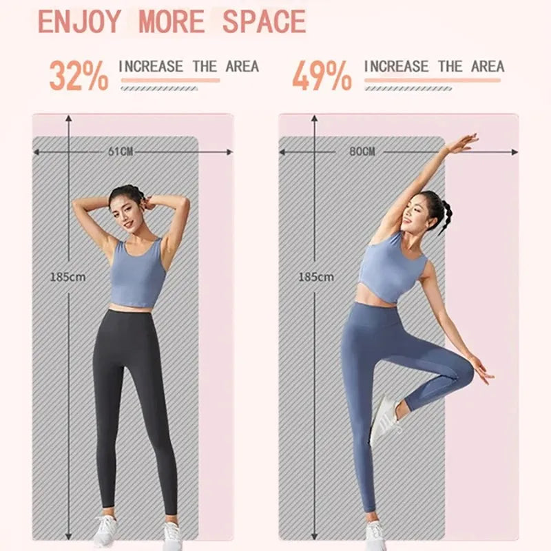 10mm / 15mm Thick NBR Yoga Mat – Extra Thick Anti-Slip Fitness Mat for Yoga, Pilates, Stretching & Home Workouts (Waterproof, Joint Support)