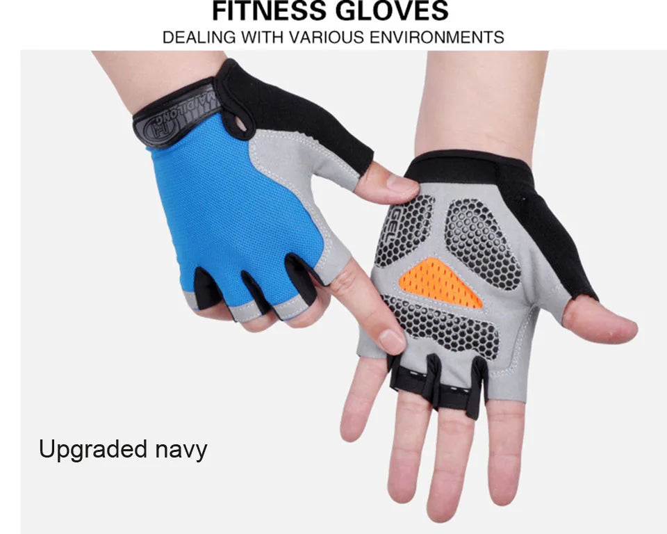 Half-Finger Fitness Gloves – Shock-Absorbing, Anti-Slip Cycling, Climbing & Outdoor Sports Gloves for Men & Women