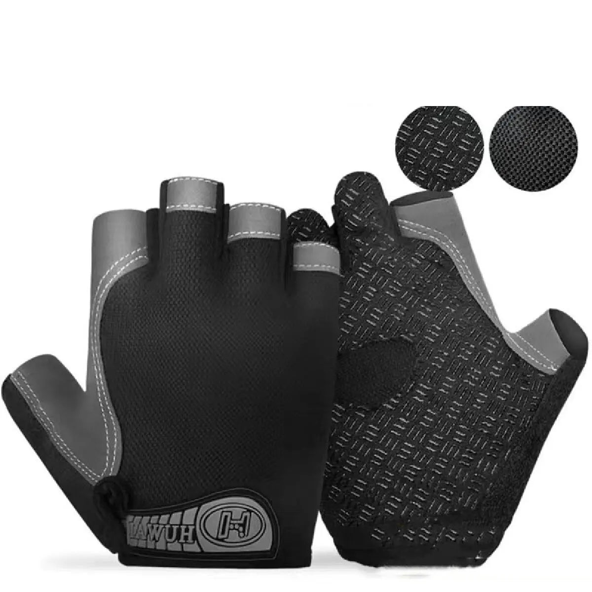 Fingerless Gym Gloves – Anti-Slip Fitness, Cycling & Workout Gloves for Men & Women, Breathable Bodybuilding & Exercise Gloves