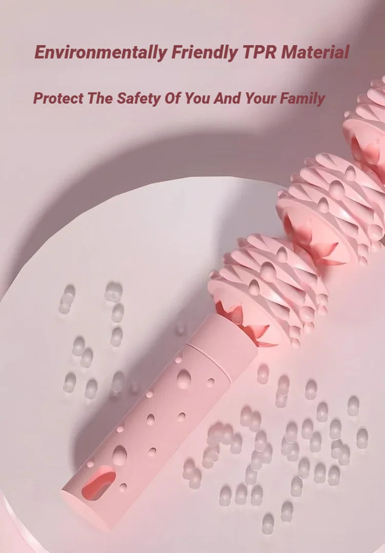 4-Ball Muscle Massage Roller Stick – Deep Tissue Fascia Release for Calves, Thighs, Arms & Forearms | Yoga, Fitness & Recovery Tool