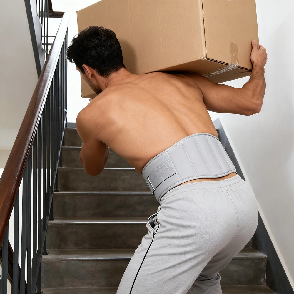 Adjustable Weightlifting Belt for Squats & Deadlifts – Lumbar Back Support Waist Belt for Men & Women Gym Training