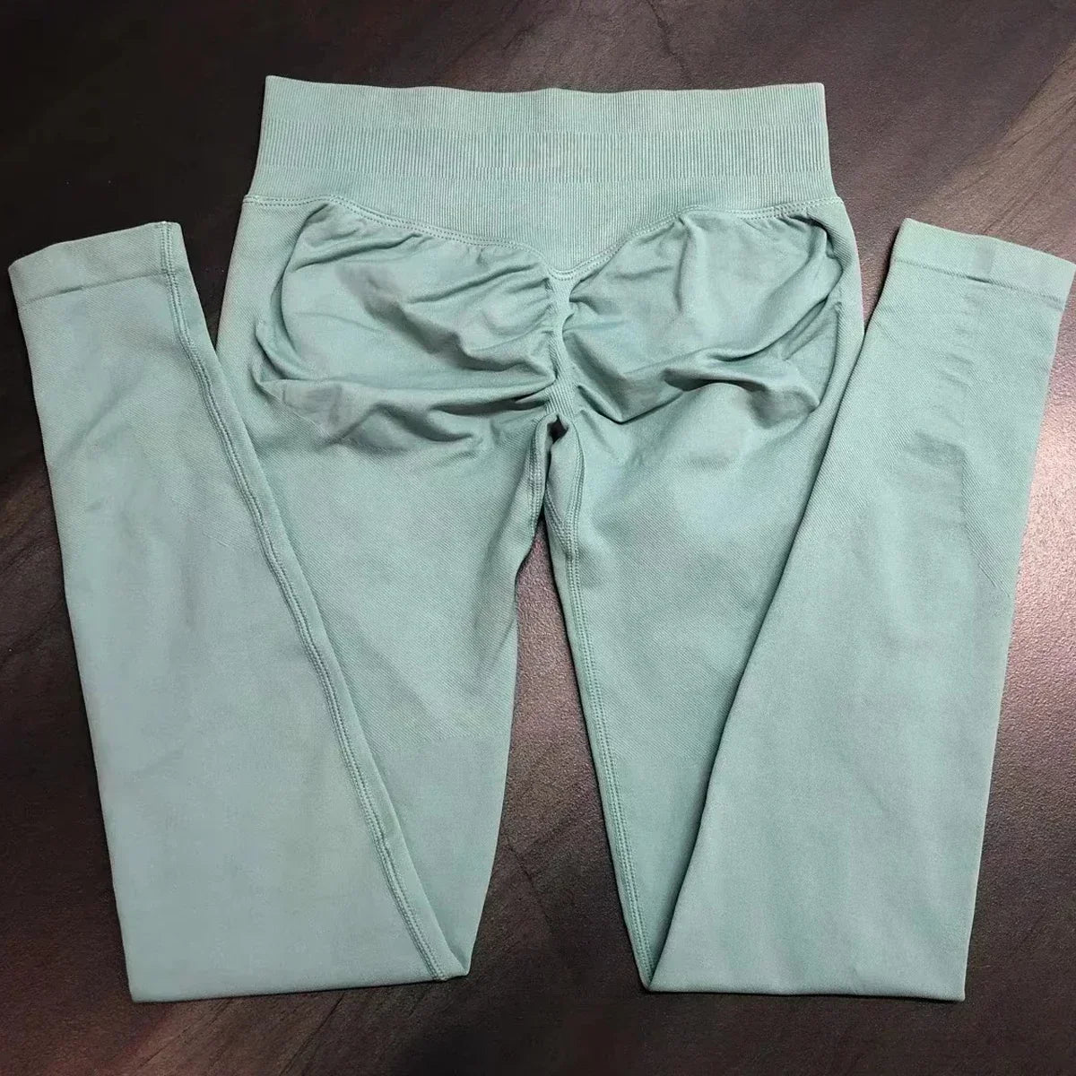 Scrunch Bum Seamless Gym Leggings for Women – Low Waist Push-Up Yoga Pants, Sweat-Wicking Workout Tights, Second-Skin Fit