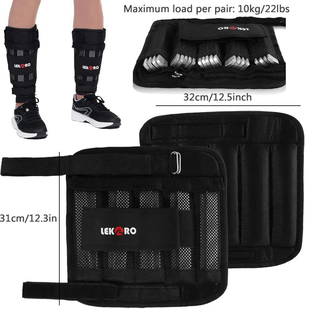 20KG Adjustable Weighted Training Vest Set – Empty Weight Bags for Running, Fitness, Strength Training | Chest, Arm & Leg Weight Pouches