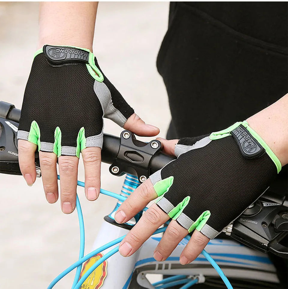 Half-Finger Fitness Gloves – Shock-Absorbing, Anti-Slip Cycling, Climbing & Outdoor Sports Gloves for Men & Women