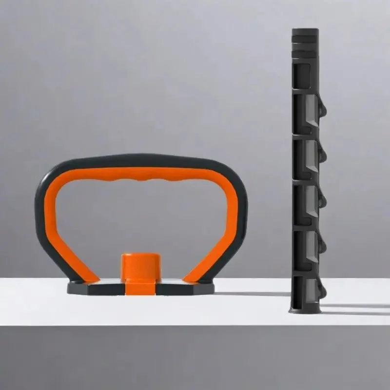 Adjustable Weight Dumbbell Handle & Kettlebell Base – Eco‑Friendly Home Gym Push‑Up & Strength Training Tool
