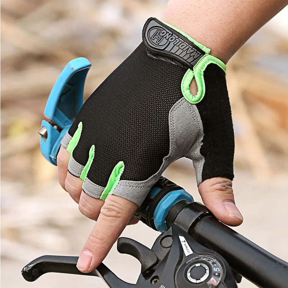 Half-Finger Fitness Gloves – Shock-Absorbing, Anti-Slip Cycling, Climbing & Outdoor Sports Gloves for Men & Women