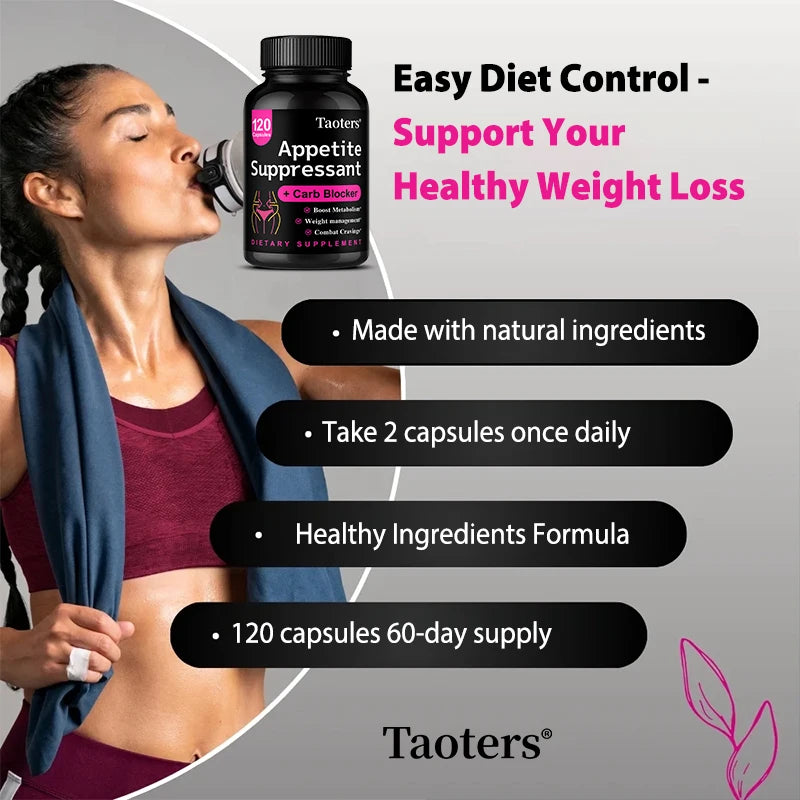 Glucomannan + Chromium Picolinate Capsules – Appetite Control, Gut Health Support & Metabolism Booster for Weight Management