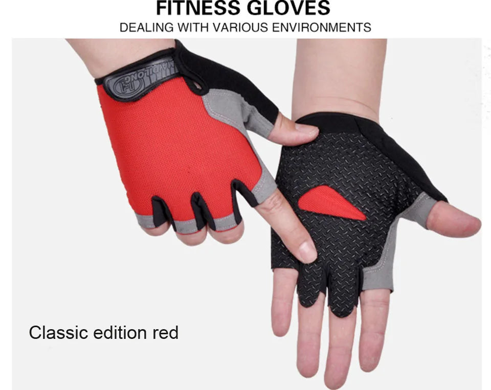Half-Finger Fitness Gloves – Shock-Absorbing, Anti-Slip Cycling, Climbing & Outdoor Sports Gloves for Men & Women