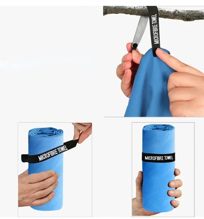 Quick-Drying Microfiber Sports Towel (40×80cm) – Ultra-Absorbent Gym, Fitness, Swimming, Camping & Beach Towel – Lightweight, Fast-Dry, No-Fade