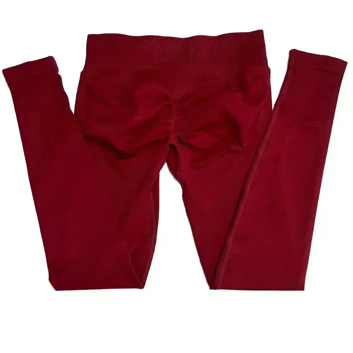 Scrunch Bum Seamless Gym Leggings for Women – Low Waist Push-Up Yoga Pants, Sweat-Wicking Workout Tights, Second-Skin Fit